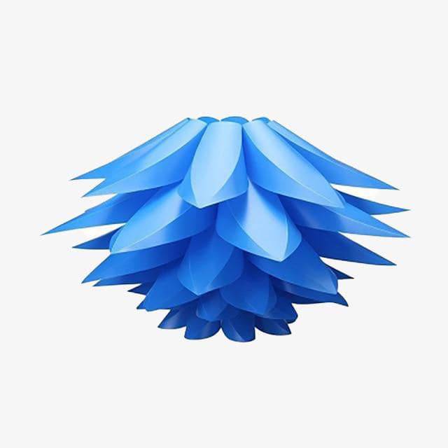 White petal flower-shaped pendant light puzzle