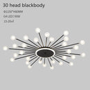 Modern LED sun-shaped ceiling light with Janira beads