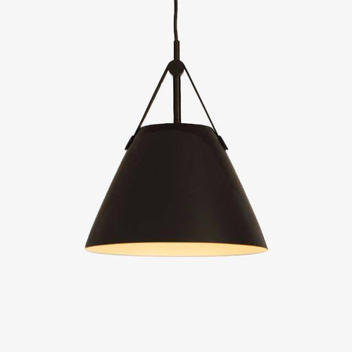 Botimi designer LED pendant light in metal and fabric