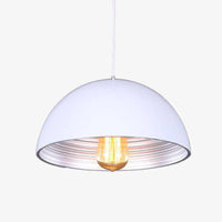 Classic chic half-dome pendant light (black or white)