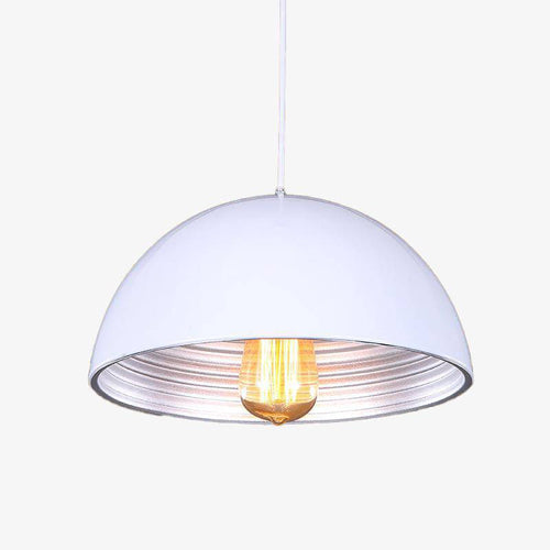 Classic chic half-dome pendant light (black or white)