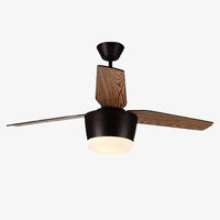 Ceiling fan with LED light (black or white)