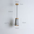 Designer LED pendant light with Marta cement shade
