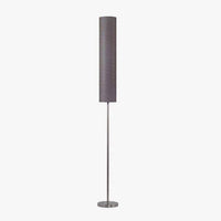 Floor lamp with colored fabric tube shade