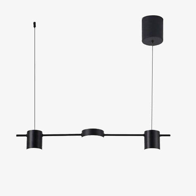 Elongated luxury metal LED chandelier