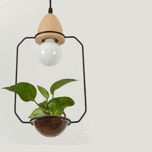 Suspension LED art déco avec des plantes Mira - vue 7 sur 10