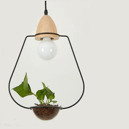 Suspension LED art déco avec des plantes Mira - vue 5 sur 10