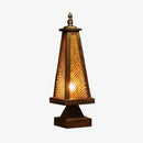 LED wooden table lamp with Asian style