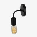 Modern rounded metal LED wall light loft style