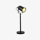 LED desk lamp adjustable spot on black stand