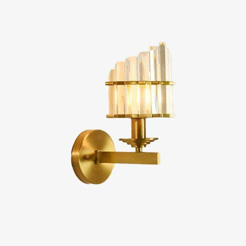 Retro style gold metal LED wall light