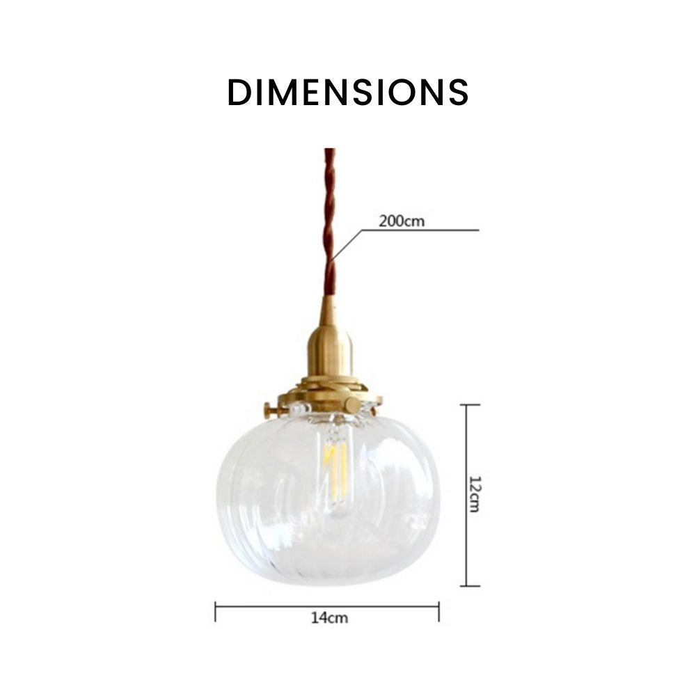 Oval smoked glass pendant light brass colour - vue 10 sur 10