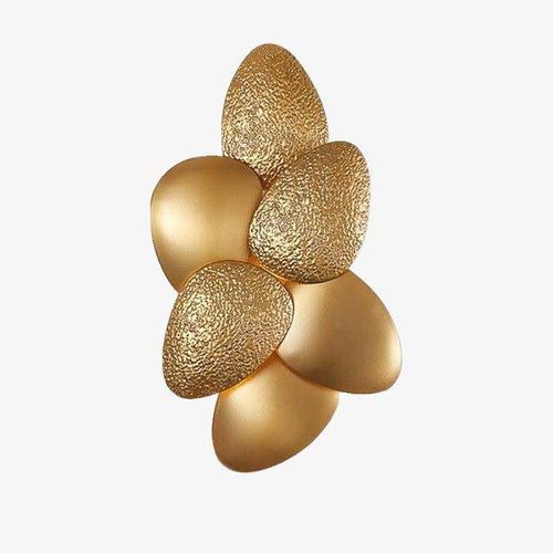 Luxury gold pebble designer wall light