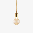 Gold designer LED chandelier in metal and crystal glass loft style