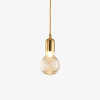 Gold designer LED chandelier in metal and crystal glass loft style