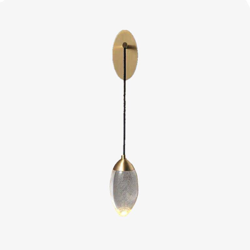 Modern LED wall light with luxury glass bulb