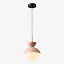 Suspension design à LED en verre et métal coloré Hang