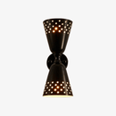 Concise double bell wall light