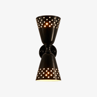 Concise double bell wall light