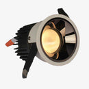 Copper effect aluminium recessed LED spotlight