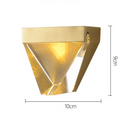 Modern pyramid-shaped luxury wall light jarrett