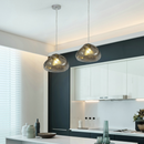 Marsden deformed glass designer pendant light