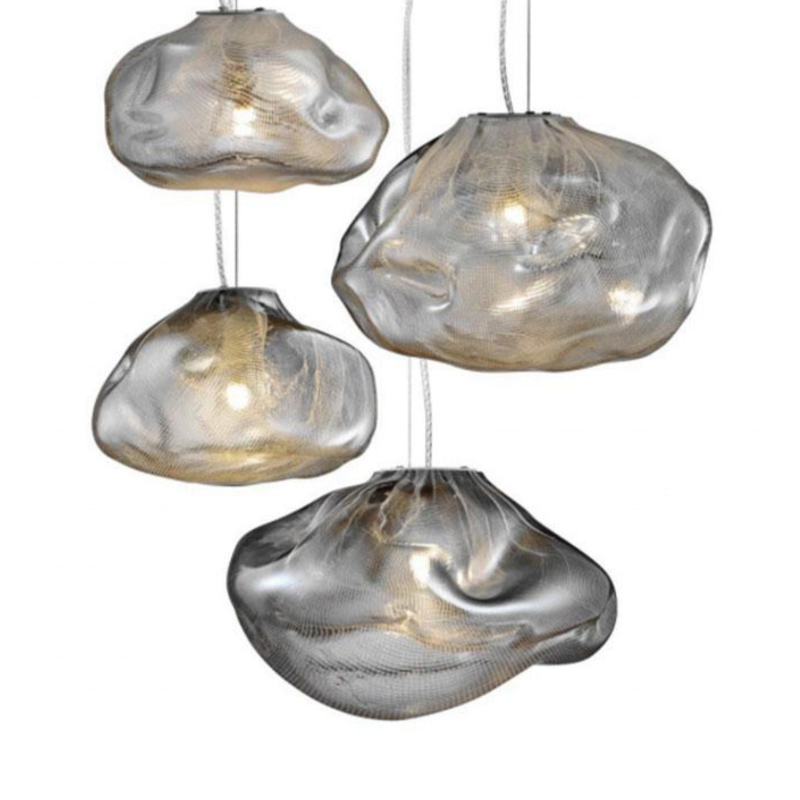 Marsden deformed glass designer pendant light - vue 4 sur 8