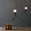 Human hanging LED designer pendant light