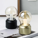 Vintage LED bulb-shaped table lamp
