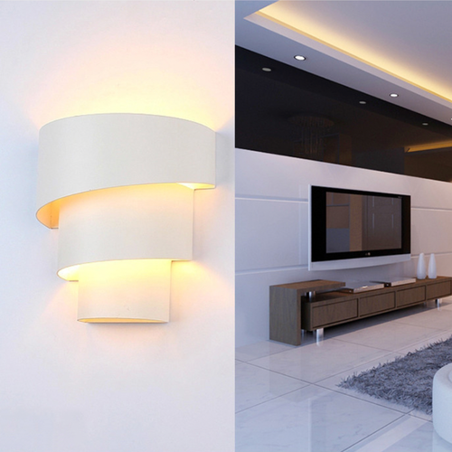 White spiral wall light Yoo - vue 3 sur 4