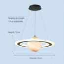 Children's pendant light shaped like planet Jupiter