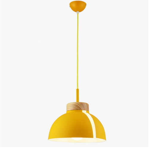 Colourful half-dome LED pendant light loft - vue 9 sur 13