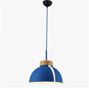 Colourful half-dome LED pendant light loft