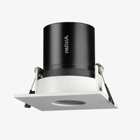 Modern slim-edged round recessed LED spotlight
