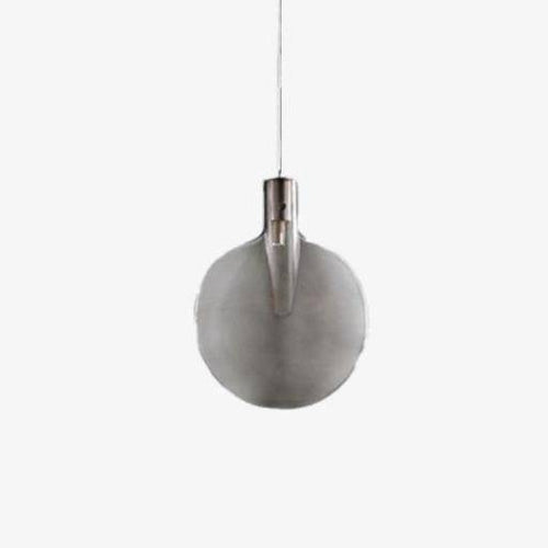 Coloured glass disc LED pendant light