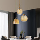 Suspension moderne LED avec abat-jour en verre Alvaro