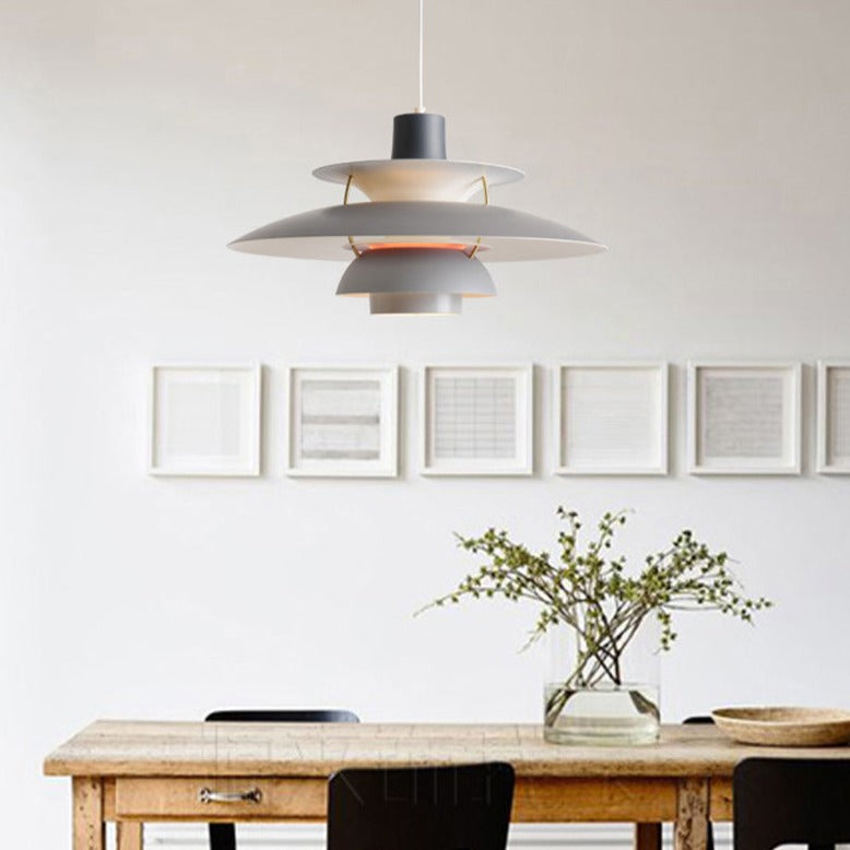Barnaby colourful industrial LED metal pendant light