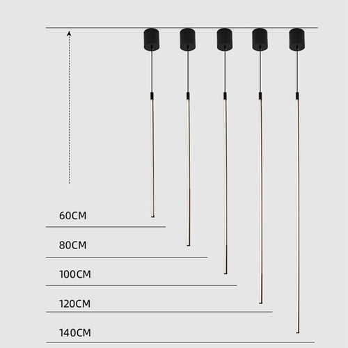 Minimalist LED wired design pendant light Alinea - vue 9 sur 8