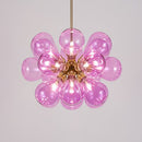 Modern chandelier with multiple glass Beans globes