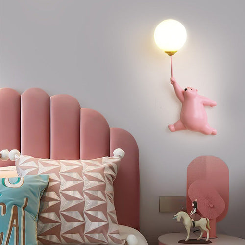 Children's wall light with polar bear Maverick - vue 5 sur 8