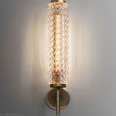 Furla gold brass and glass wall light