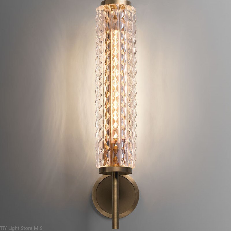 Furla gold brass and glass wall light - vue 4 sur 8