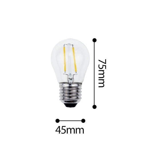 E27 Edison filament incandescent LED bulb - vue 3 sur 2