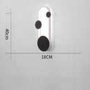 Modern rounded LED wall light scone