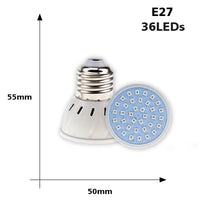 Fluorescent recessed LED E27 bulb