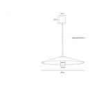 Vermont flat cone LED pendant light