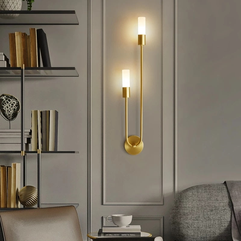 Minimalist u-shaped LED designer wall light Sally - vue 3 sur 9