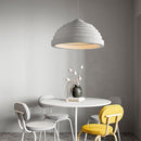 Modern pendant light with rounded shade jorja