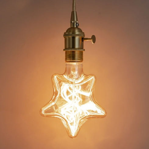 Vintage 4W Edison LED Spiral Filament Incandescent Star Bulb