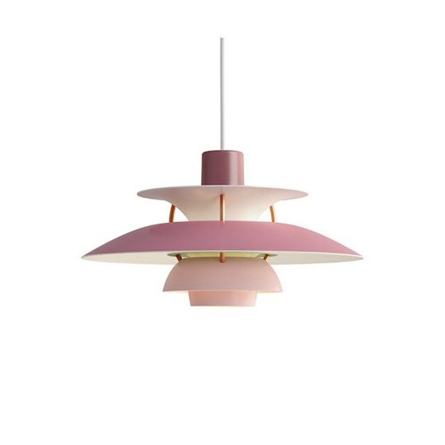 Modern LED pendant light with multiple Coen metal shades - vue 18 sur 28